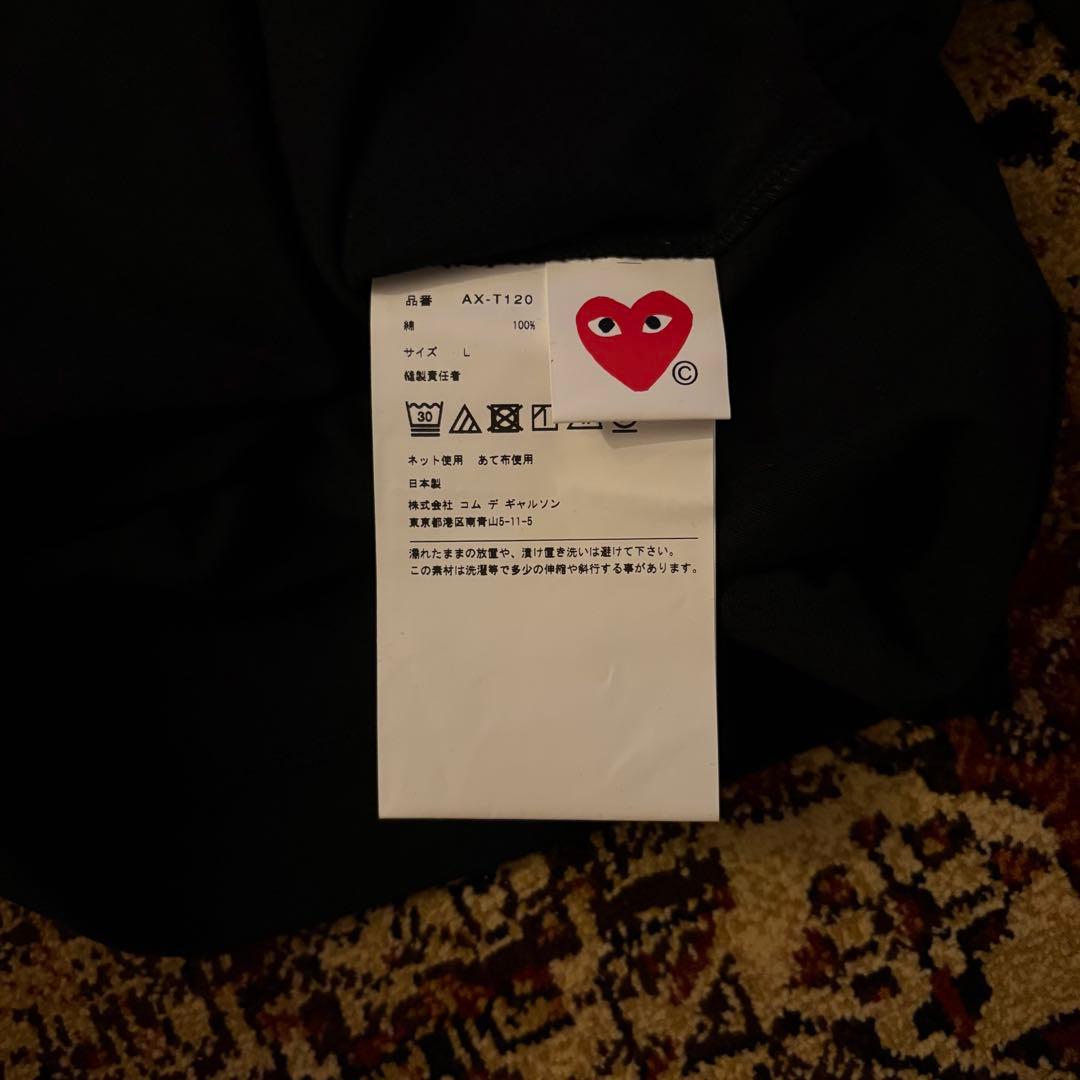 PLAY COMME DES GARÇONS ロンT L ブラック 新品未使用