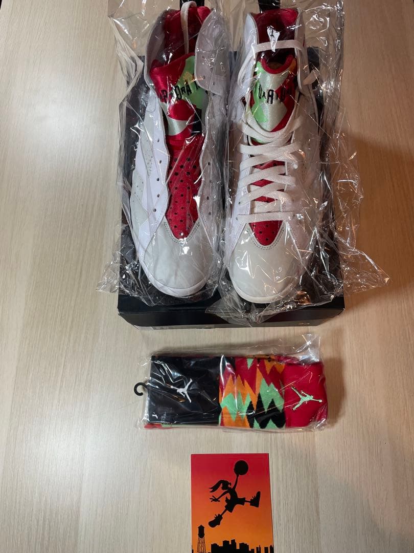 Jordan Air Jordan 7 ホワイト/レッド/グリーン　ソックス付き