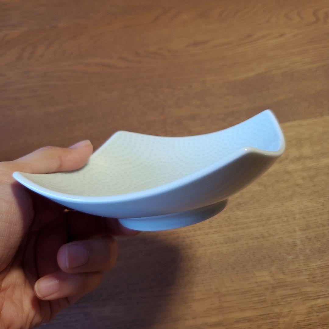 NIKKO ニッコー 角深皿 セット 江戸小紋 渦巻