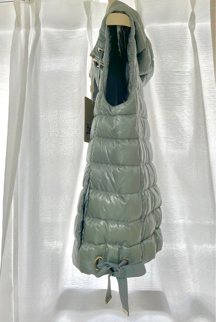 新品タグ付き　ヘルノ　ダウンベスト　レディース　ブルー　38