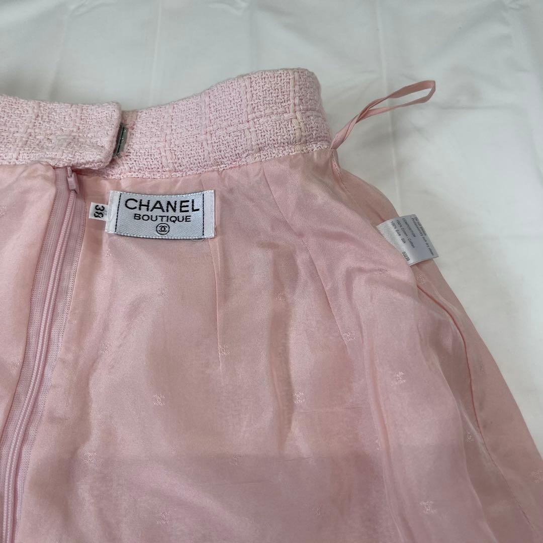 CHANEL 94C ツイードminiスカート 38