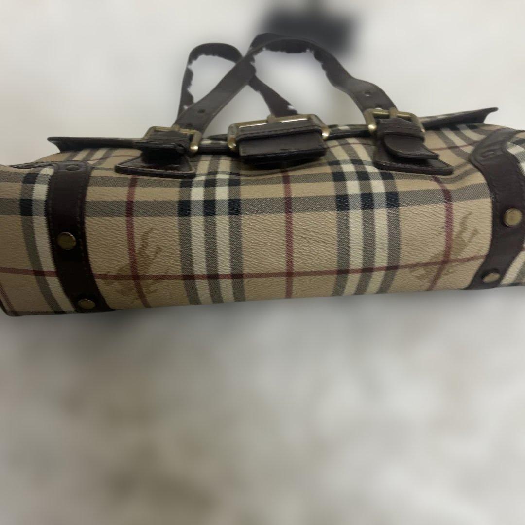 【希少デザイン】バーバリー BURBERRY ミニボストンバッグ ハンドバッグ