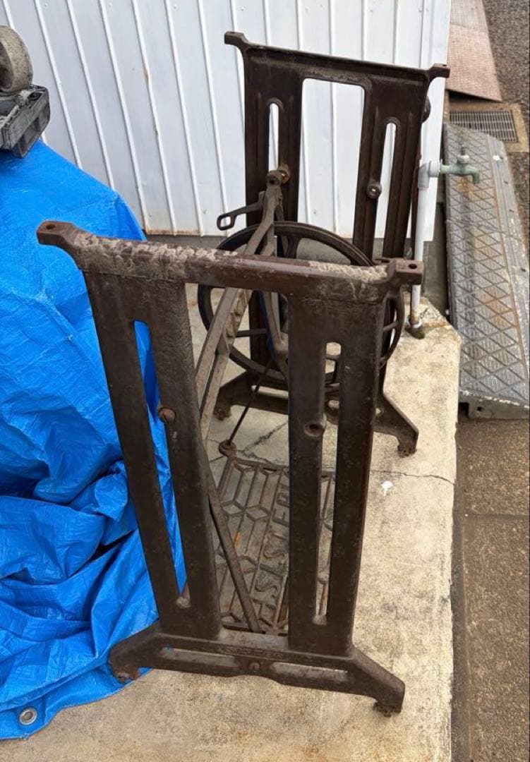 SINGER ミシンスタンド 手動式 テーブル 台座 レトロ 引取り推奨