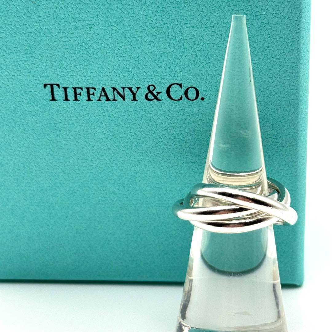 【美品】ティファニー トリニティリング 3連 シルバー925 指輪 10号
