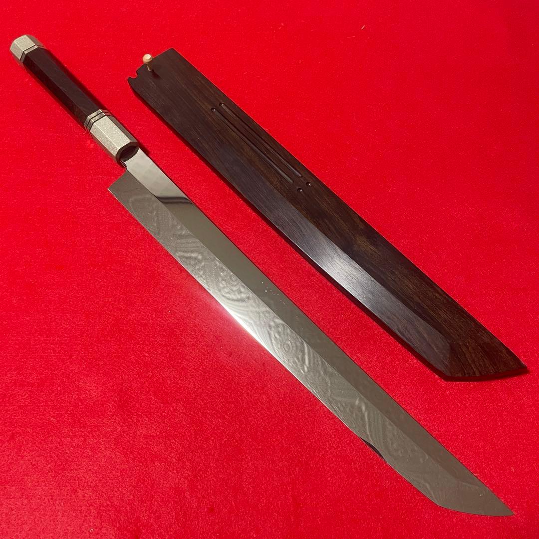 極上　先丸柳刃　超　鏡面　本焼　尺一