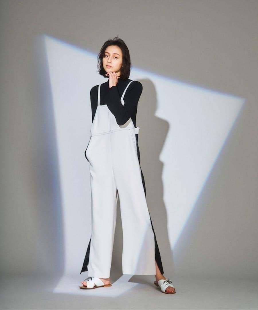 ももGRACE CONTINENTAL大人配色サロペット ワイドシルエット