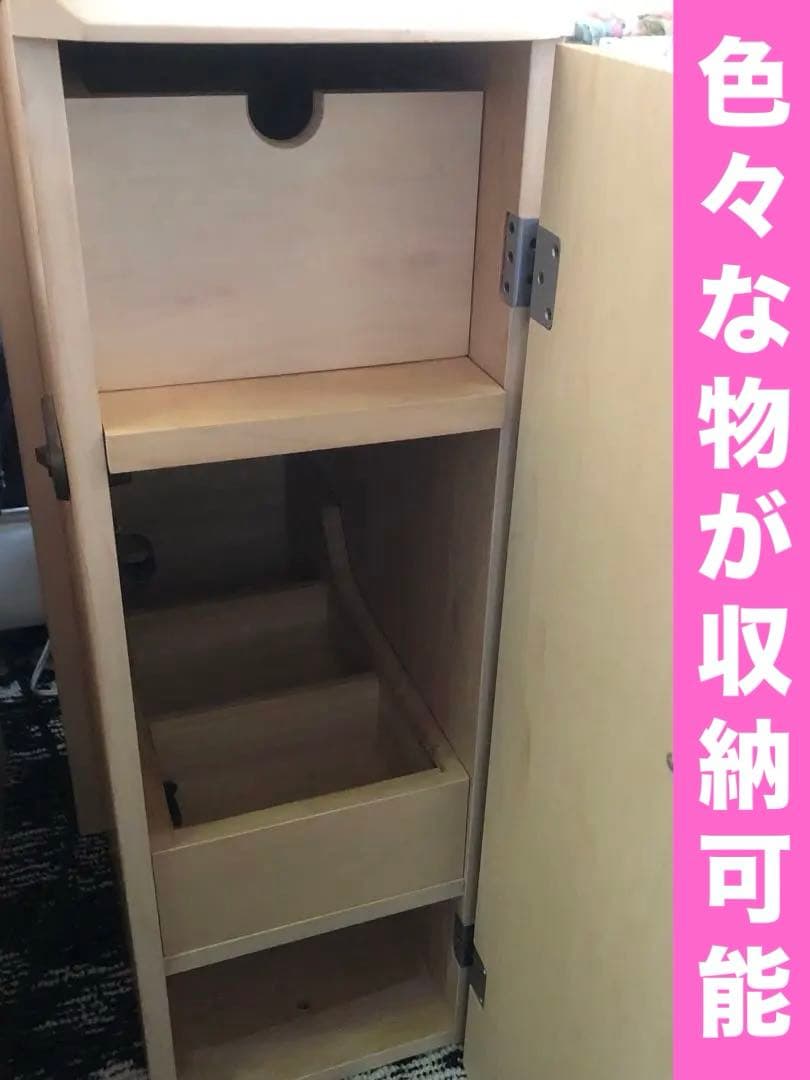 ナチュラル ブラウン♦️ジュエリー収納♦️照明付♦️高級 多機能ドレッサー♦️送料込