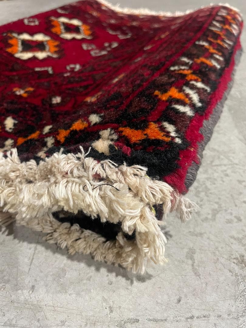 ✧ヴィンテージラグ✧　120cm×50cm　トルバトヘイダリエ　イラン　ギュル