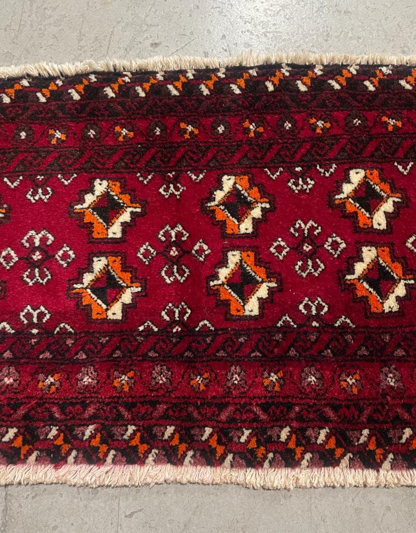 ✧ヴィンテージラグ✧　120cm×50cm　トルバトヘイダリエ　イラン　ギュル