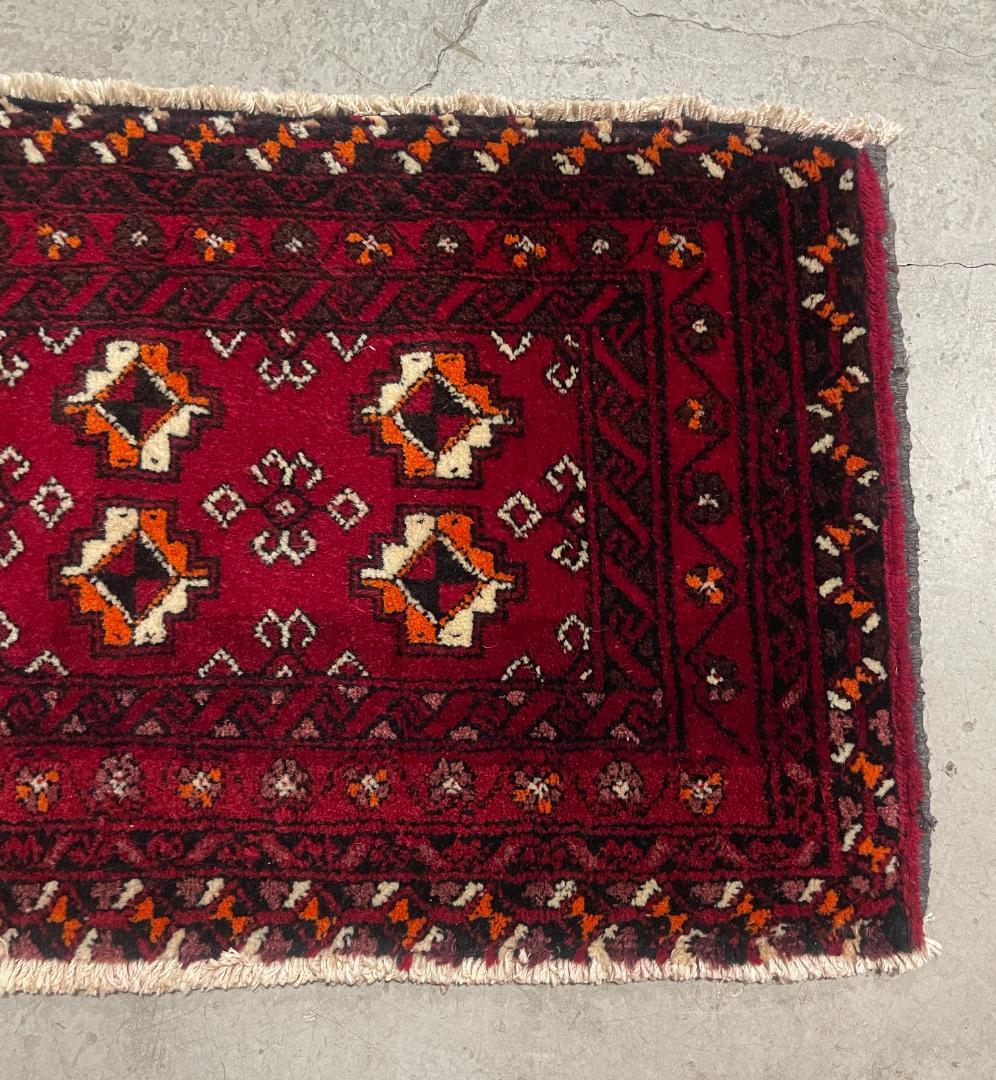 ✧ヴィンテージラグ✧　120cm×50cm　トルバトヘイダリエ　イラン　ギュル