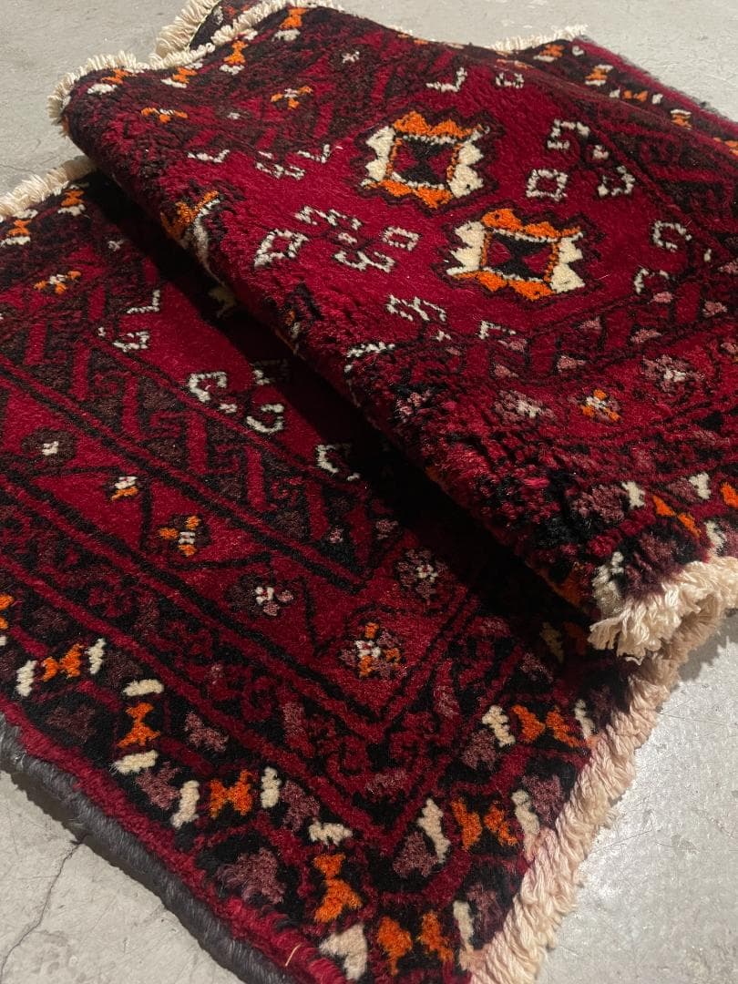 ✧ヴィンテージラグ✧　120cm×50cm　トルバトヘイダリエ　イラン　ギュル