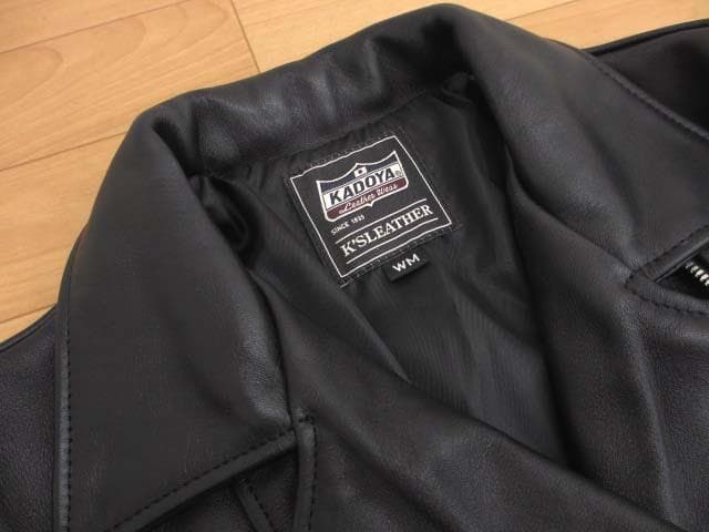 美品 カドヤ KADOYA ドリス DORIS ライダースジャケット M