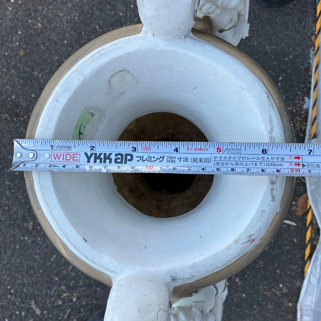 A-1 西洋アンティーク調 天使 薔薇 大型花瓶 オブジェ 置物 ロココ調