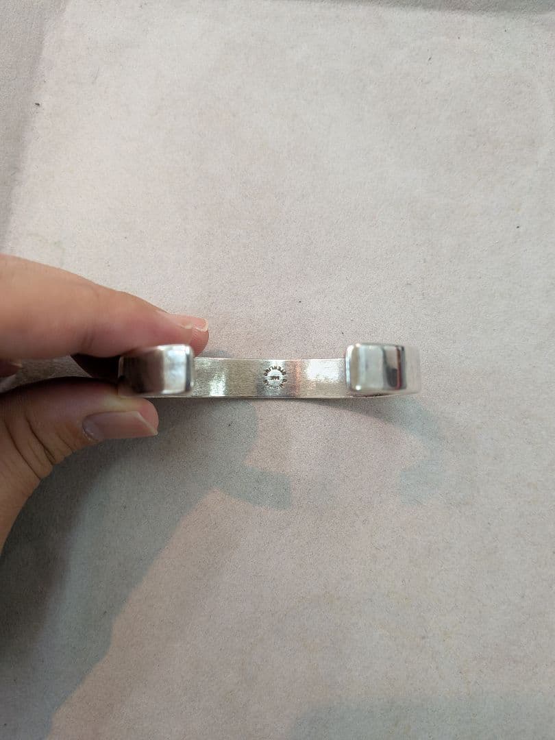 ブルースモーガン シルバー バングル 14K×スターリング