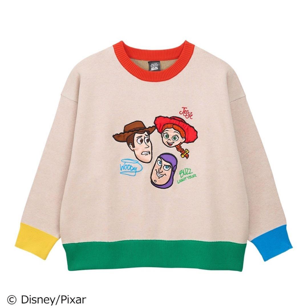 TOY STORY トイ・ストーリー プルオーバー ニット バニラホワイト M