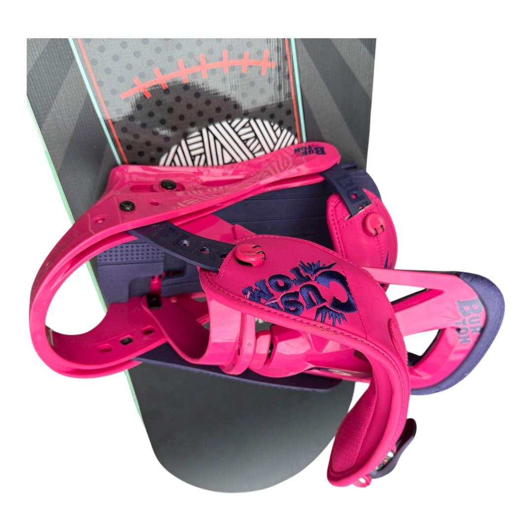 Stepchild スノーボードBURTON Customバインディング ピンク