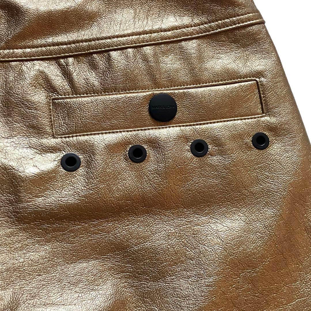 美品 マークアンドロナ ショートパンツ レディース サイズ38 ゴルフ 合成皮革