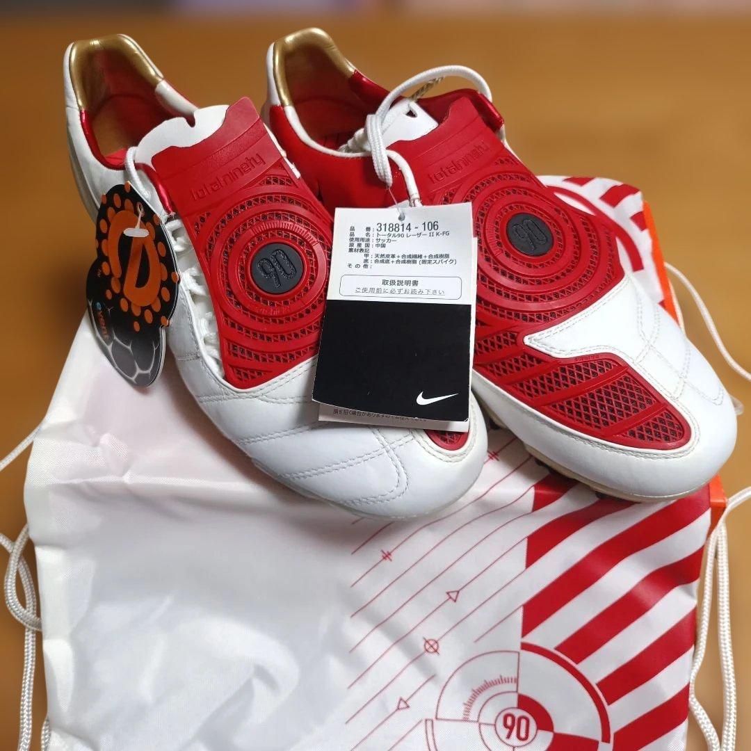 Nike サッカーシューズ 25.5cm ホワイト/レッド