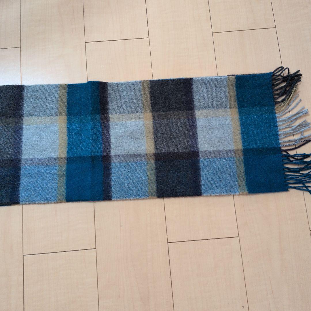 Johnstons of Elgin/カシミアチェックマフラー