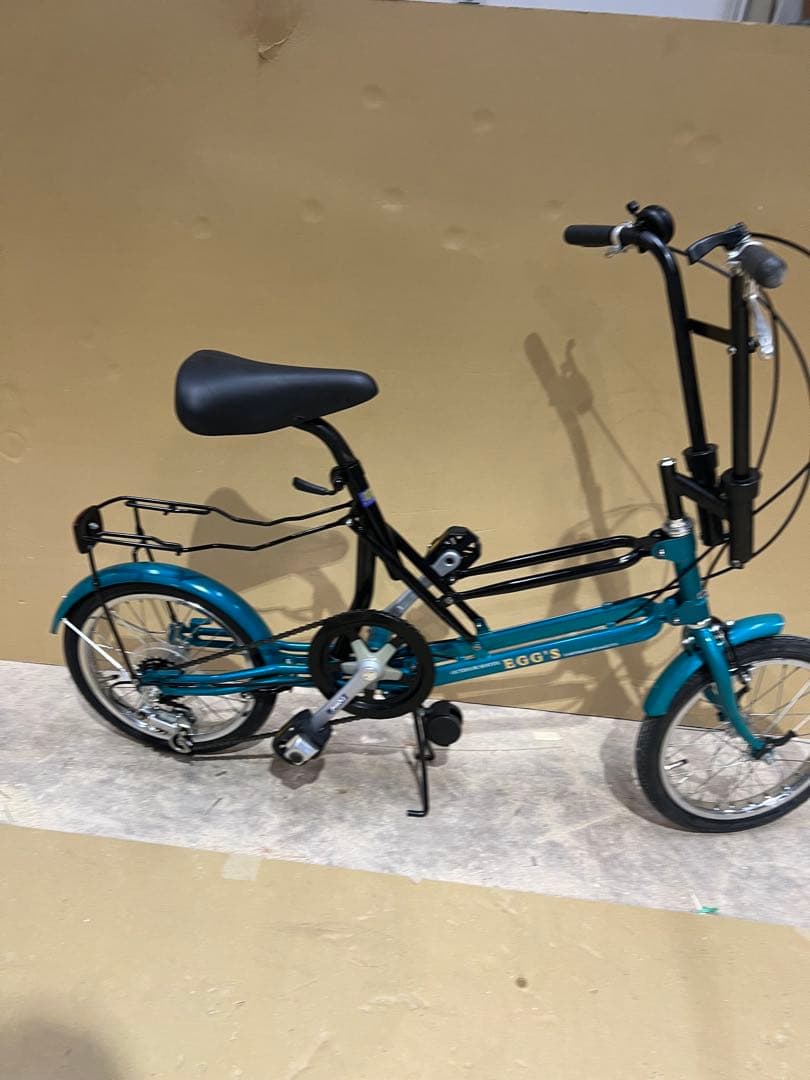 名古屋市内お届け無料手渡し希望EGG'S製の折りたたみ自転車 自転車 青