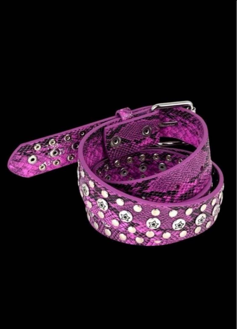 STARTEAM スタッズベルト PINK