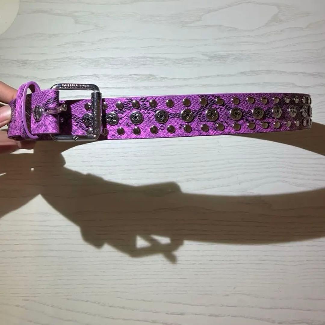 STARTEAM スタッズベルト PINK