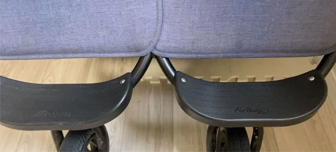 エアバギー　ココダブルベビーカー ブルー二人乗り