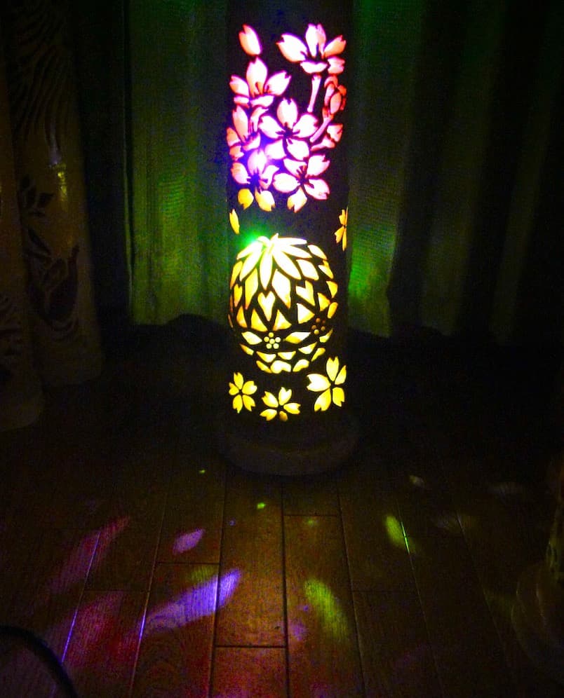 竹灯り　彩シリーズ　〜花遊び〜　竹灯籠　孟宗竹