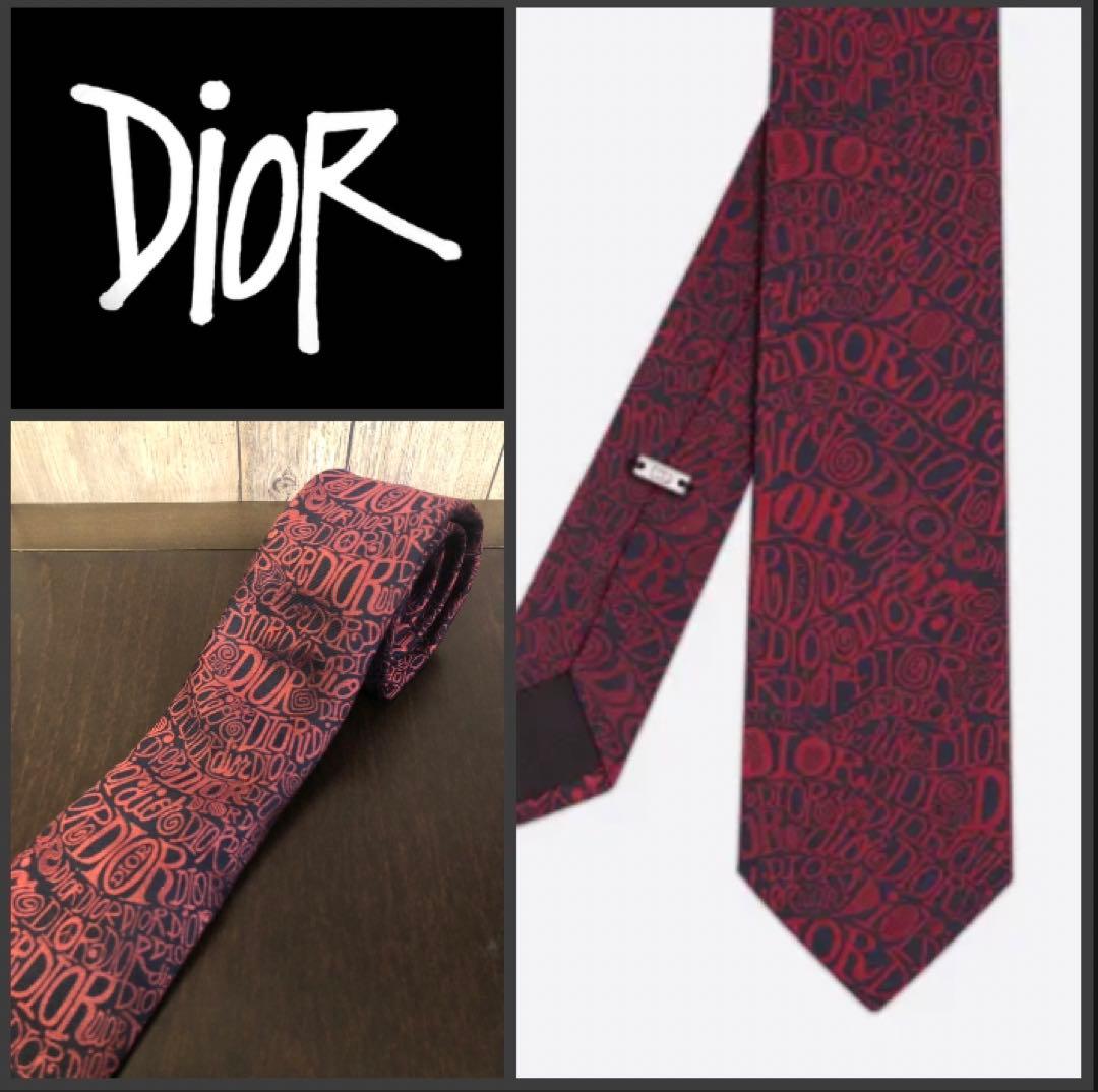 ✨極美品✨ 極希少 DIOR×Shawn Stussy シルク100% 総柄