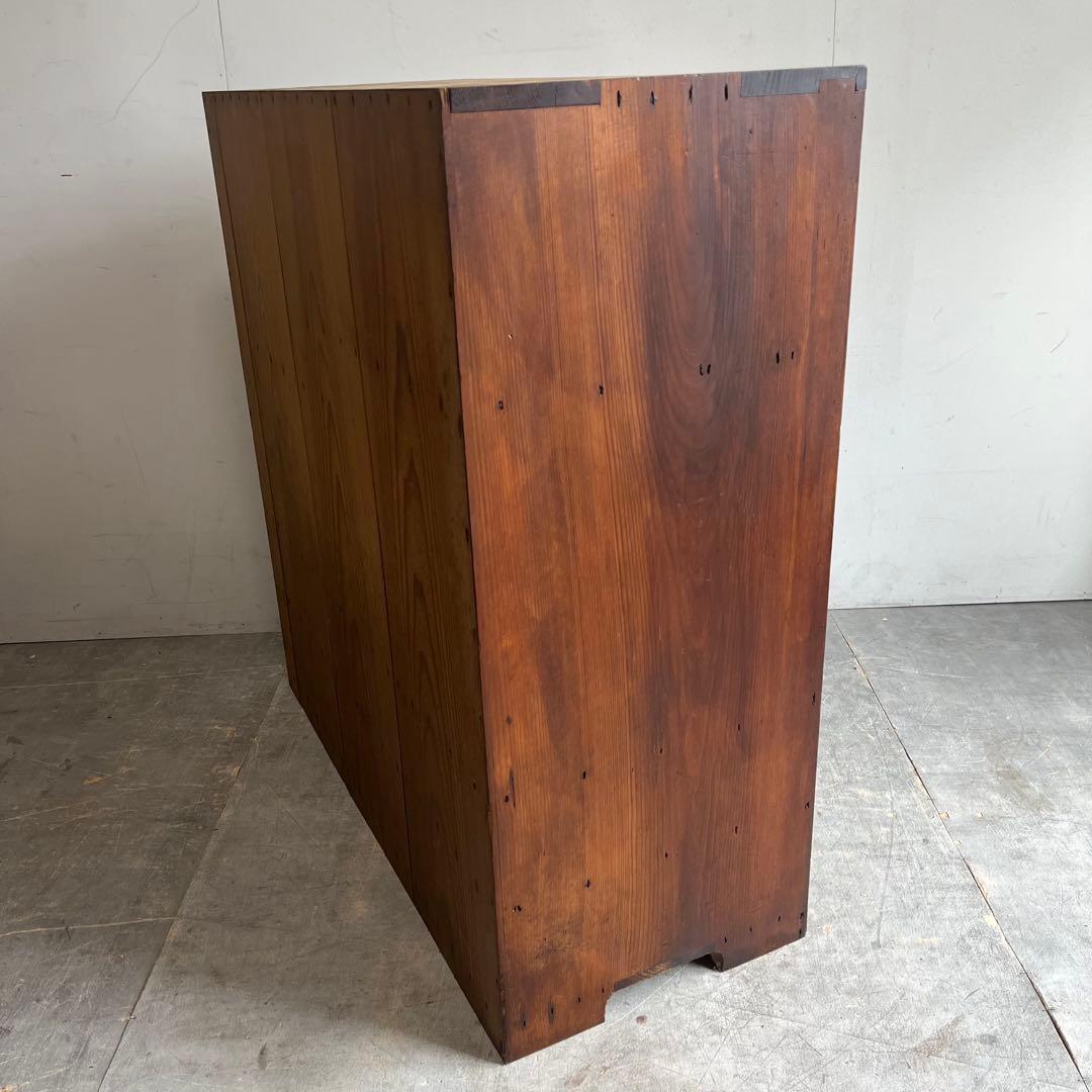 アンティーク ガラス 戸棚 キャビネット 飾り棚 昭和レトロ 無垢材 z499