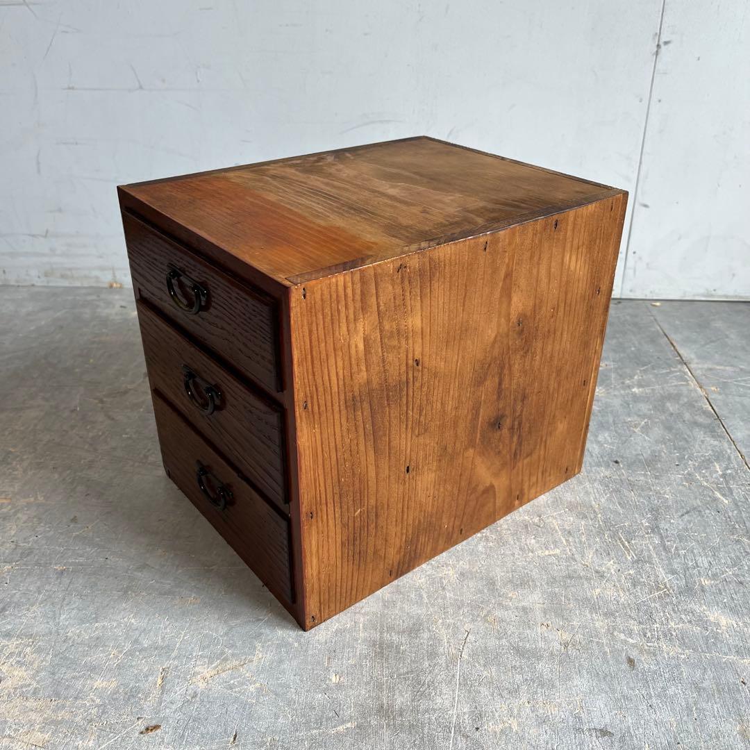 アンティーク ガラス 戸棚 キャビネット 飾り棚 昭和レトロ 無垢材 z499