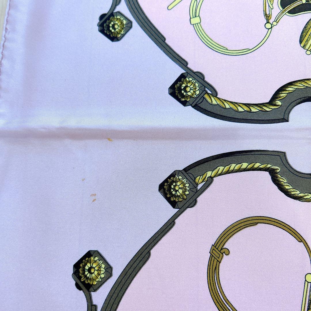 【タグあり】エルメス カレ90 SPRINGS シルクスカーフ ピンク系