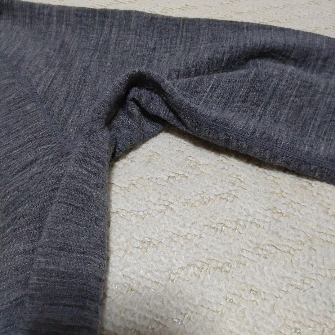 スーパーメリノウール EXP. ラウンドネックシャツ S グレー