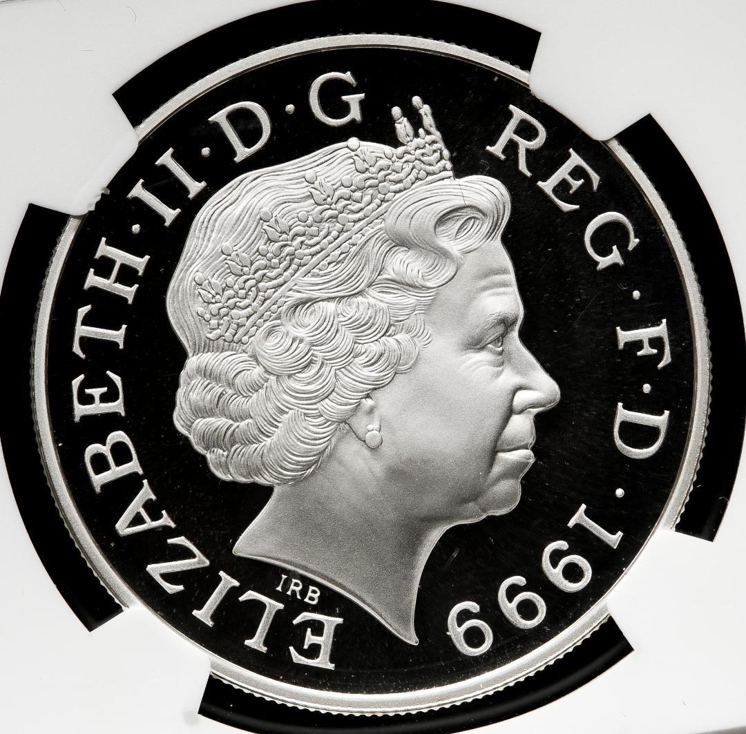 人気 PF68 ウルトラカメオ ダイアナ妃追悼記念　銀貨　1999年