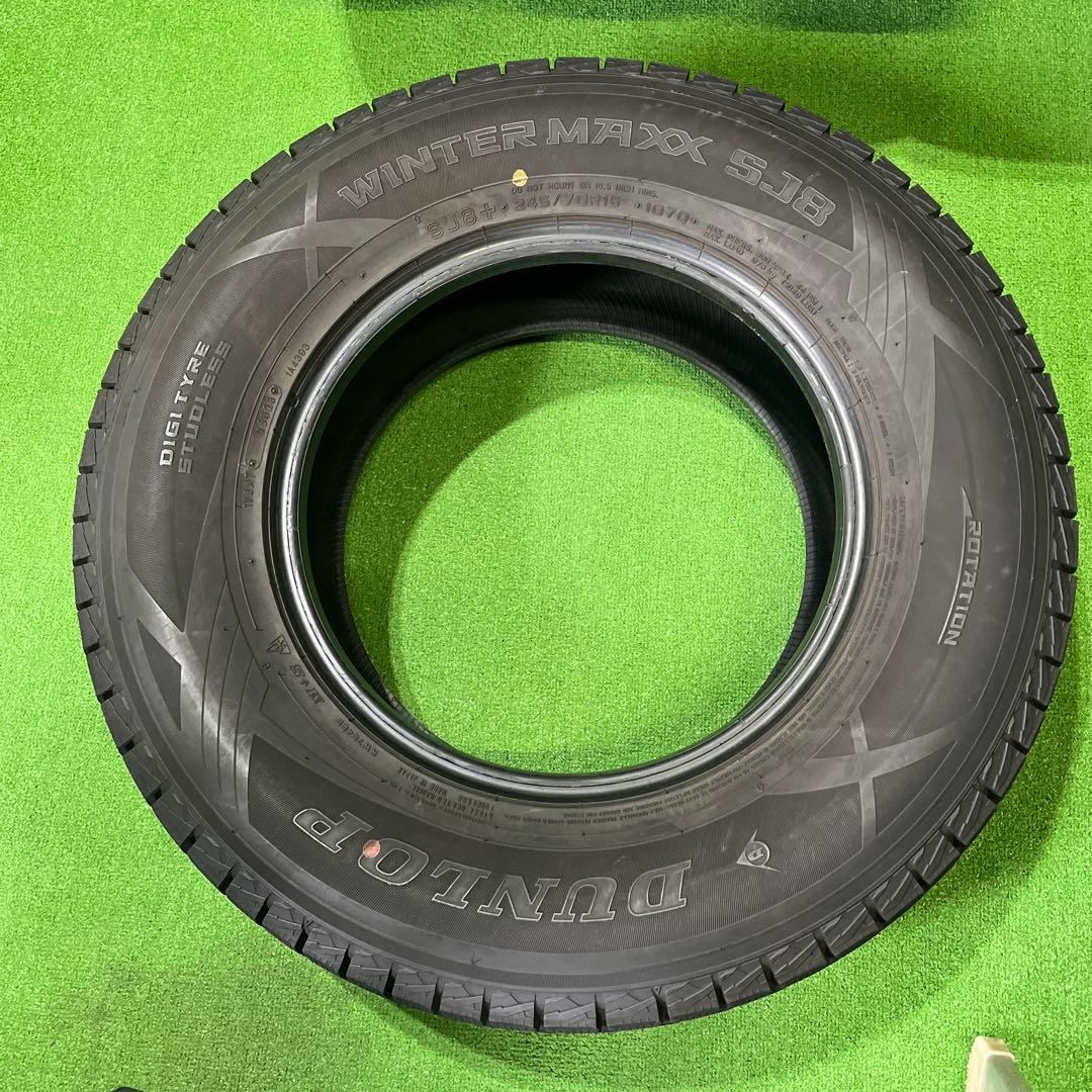 ミッツ① 1本245/70R16 バリ山スタッドレス DUNLOP SJ8