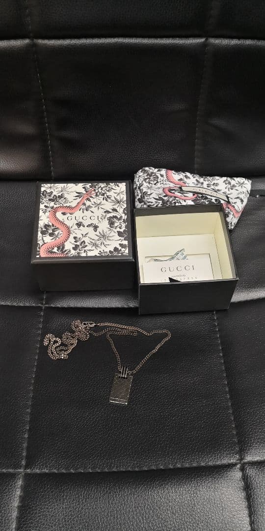 GUCCI ステンレススチール ネックレス ディアマンテ