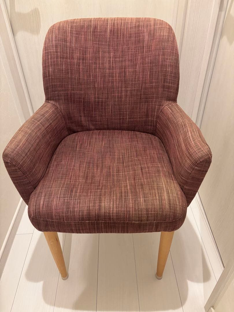 IDEE イデー アームチェア 北欧 椅子 無印良品 紫色