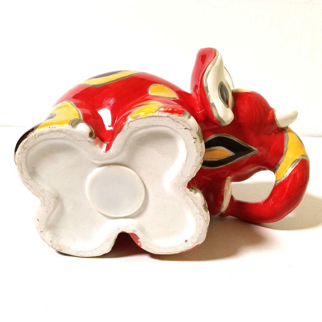 ヴィンテージ サイケデリックアート アニマルオブジェ バンク 貯金箱