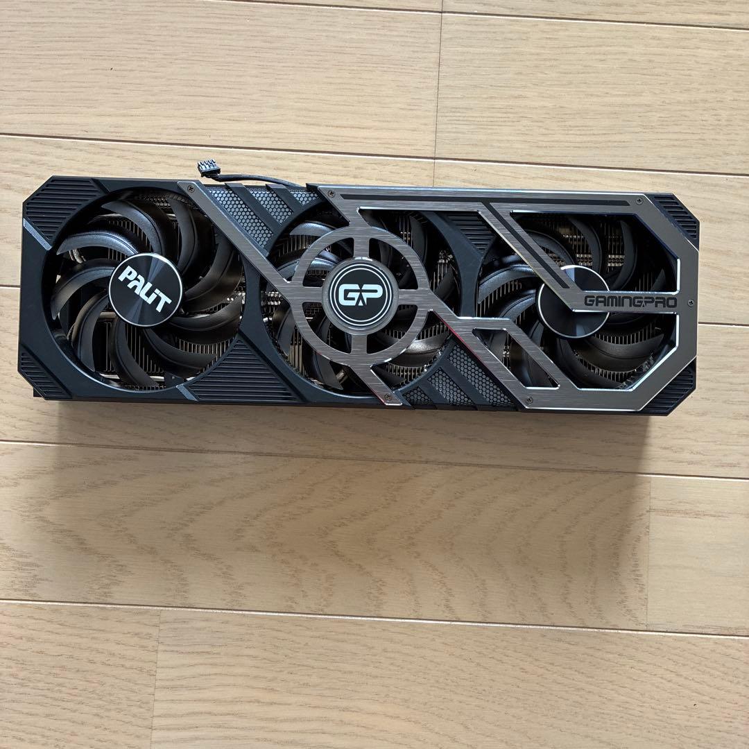 palit RTX 3090 ヒートシンク　ファン　バックプレート　LED 箱