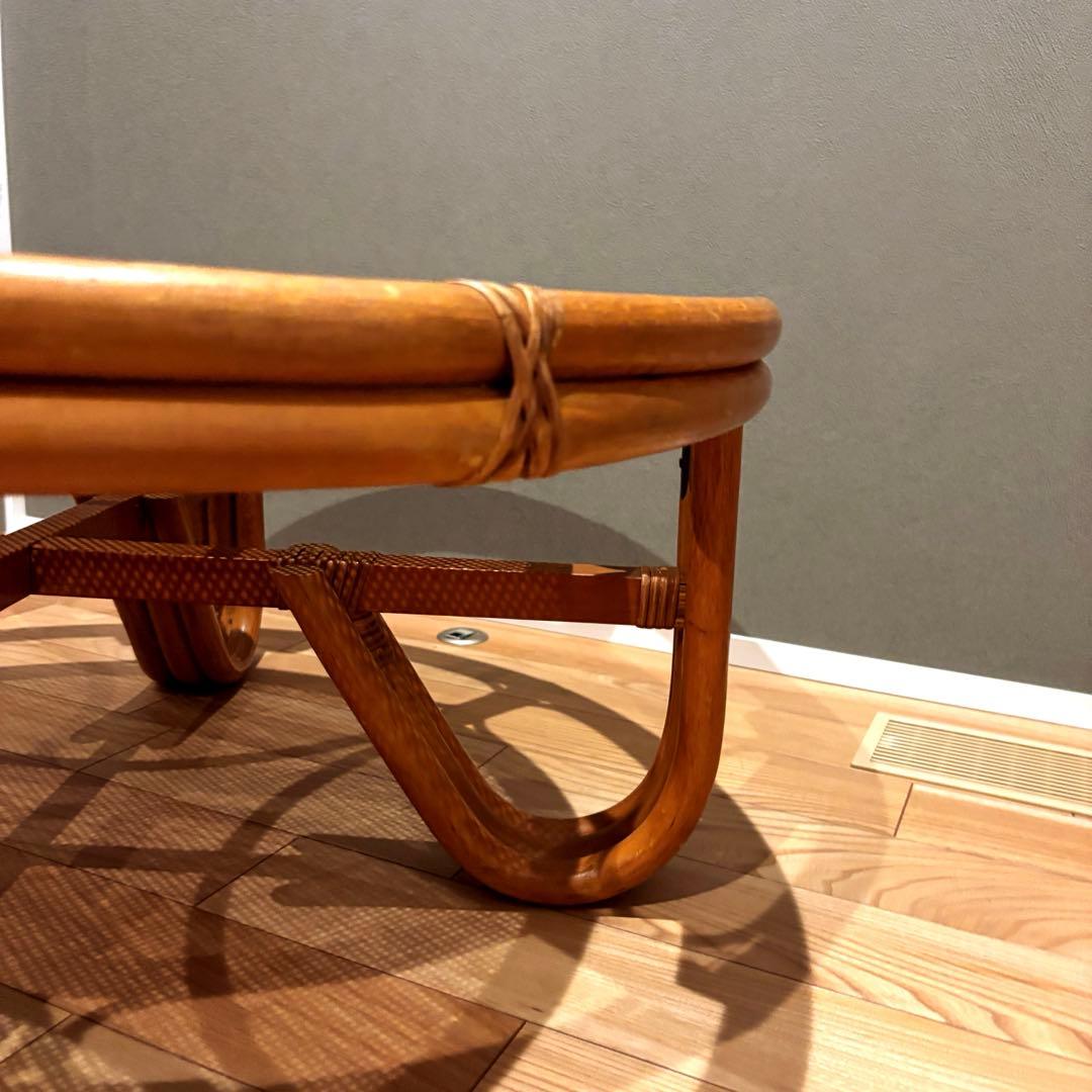 ラタン　籐　テーブル　ローテーブル　アンティーク