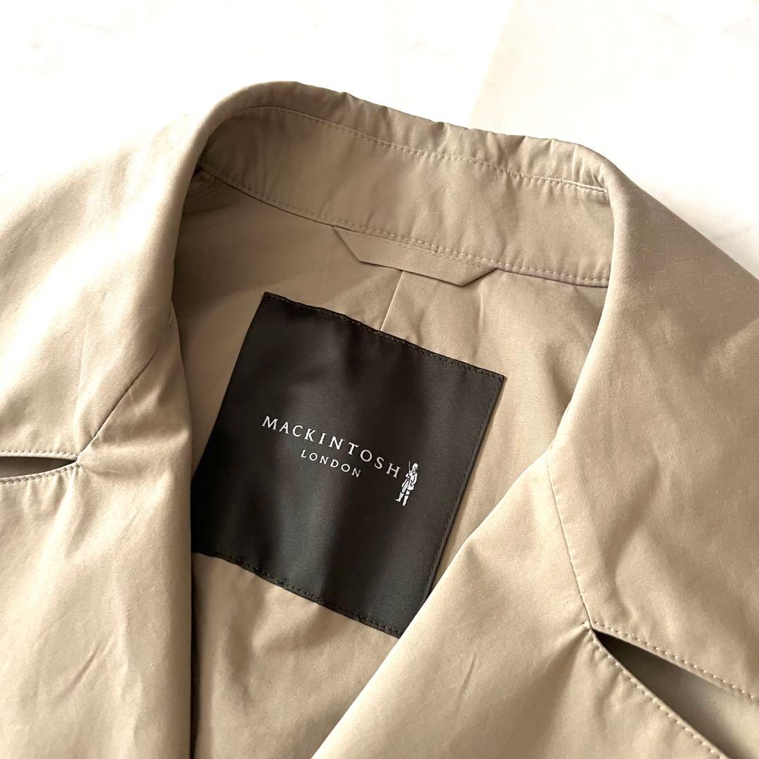 美品 マッキントッシュ タイロッケンコート ロング40 L相当 ベージュ系 近年