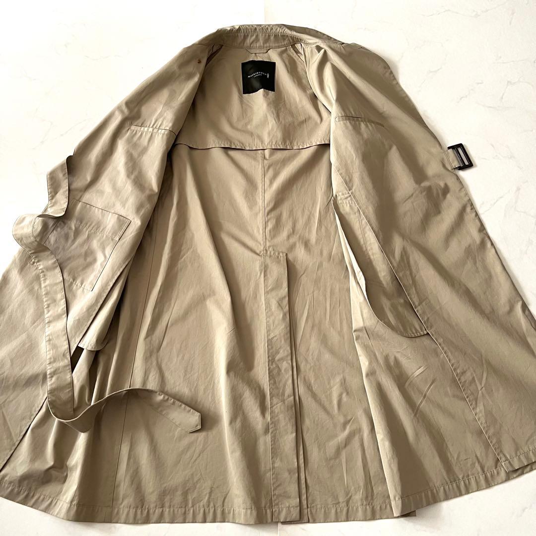 美品 マッキントッシュ タイロッケンコート ロング40 L相当 ベージュ系 近年