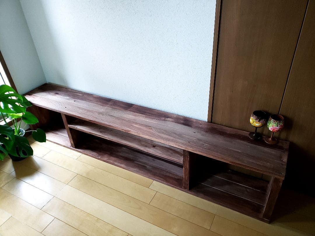 130  ウォールナット　テレビボード　無垢材　リビング　天然木