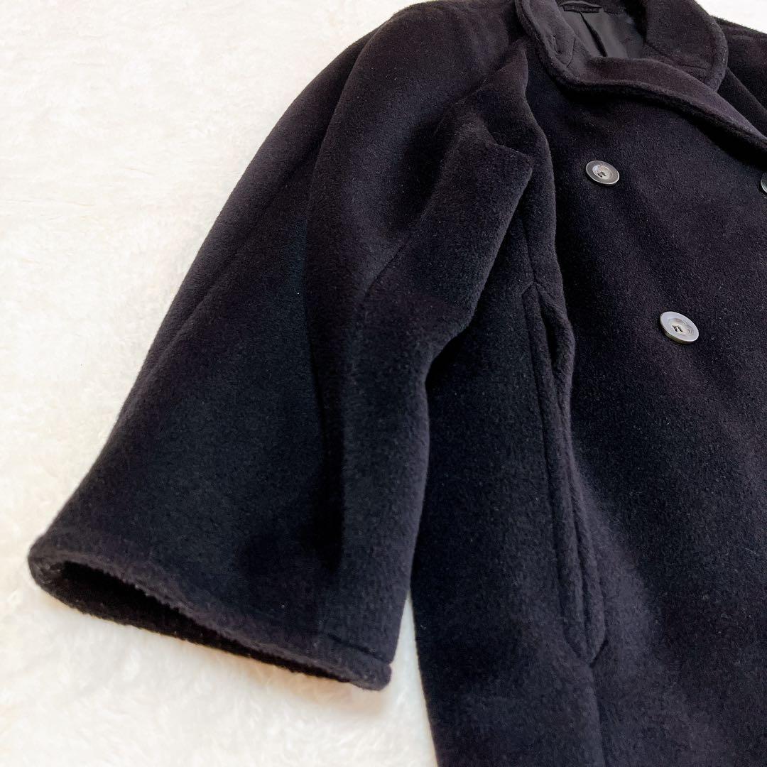 MaxMara sportmax最高級PIACENZAロングコート M ブラック