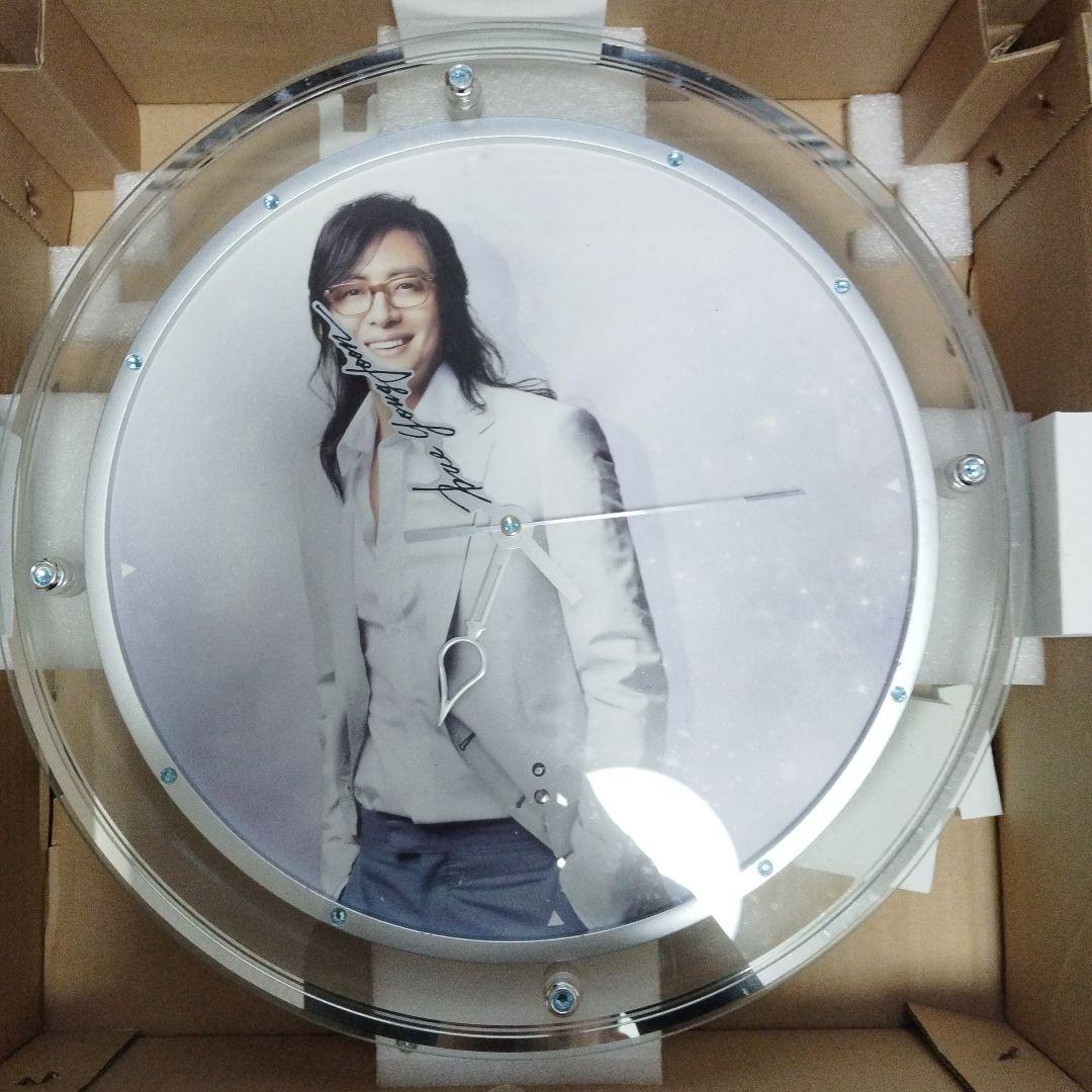 ファン必見!【超レア品】ペヨンジュン 音声ありの公式音声時計 スワロつき電波時計