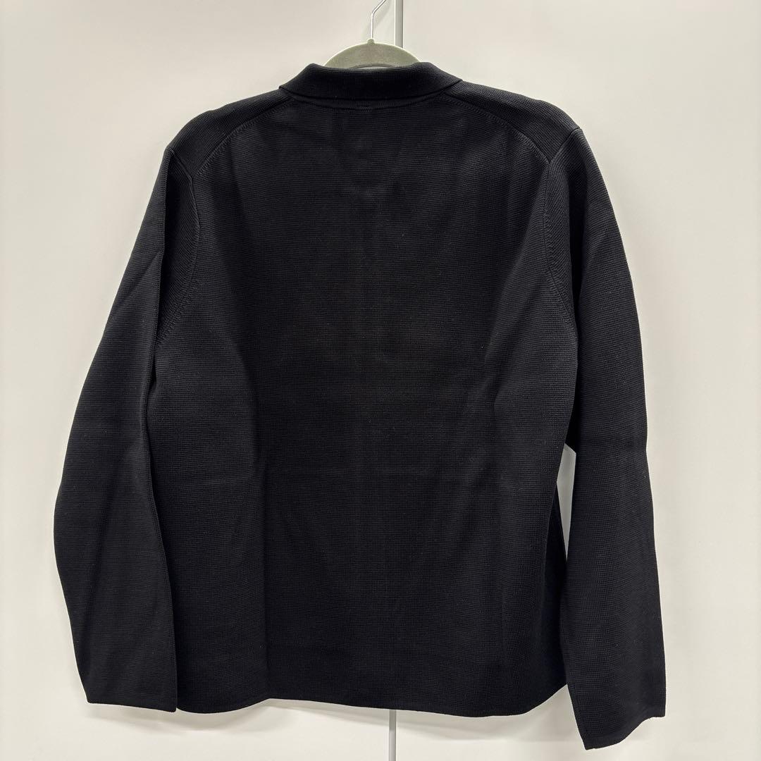 無印良品 Laboオーガニックコットン ジップカーディガン M 黒