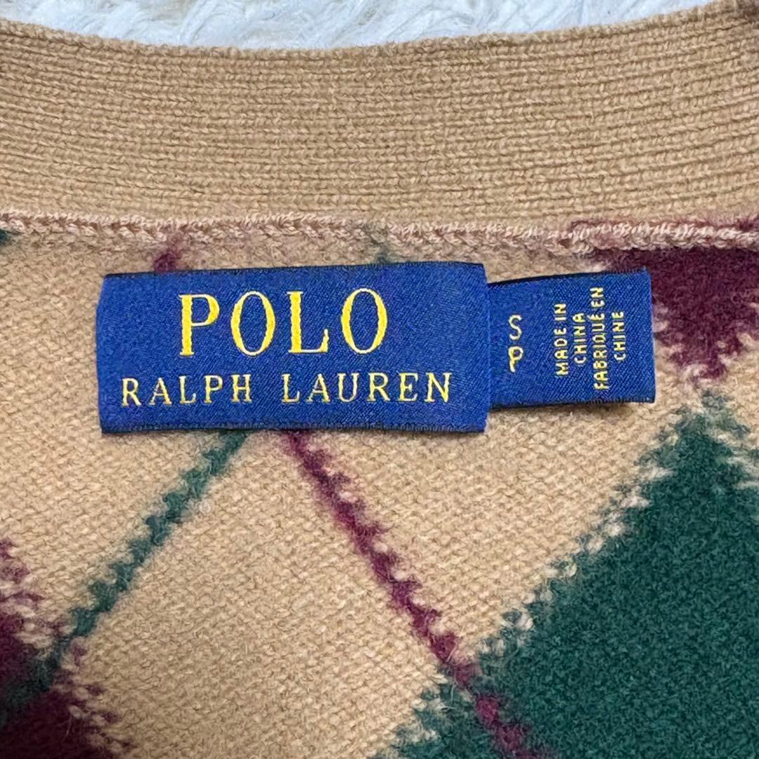 RALPH LAUREN カシミヤ混 アーガイル カーディガン BTSテテ着用