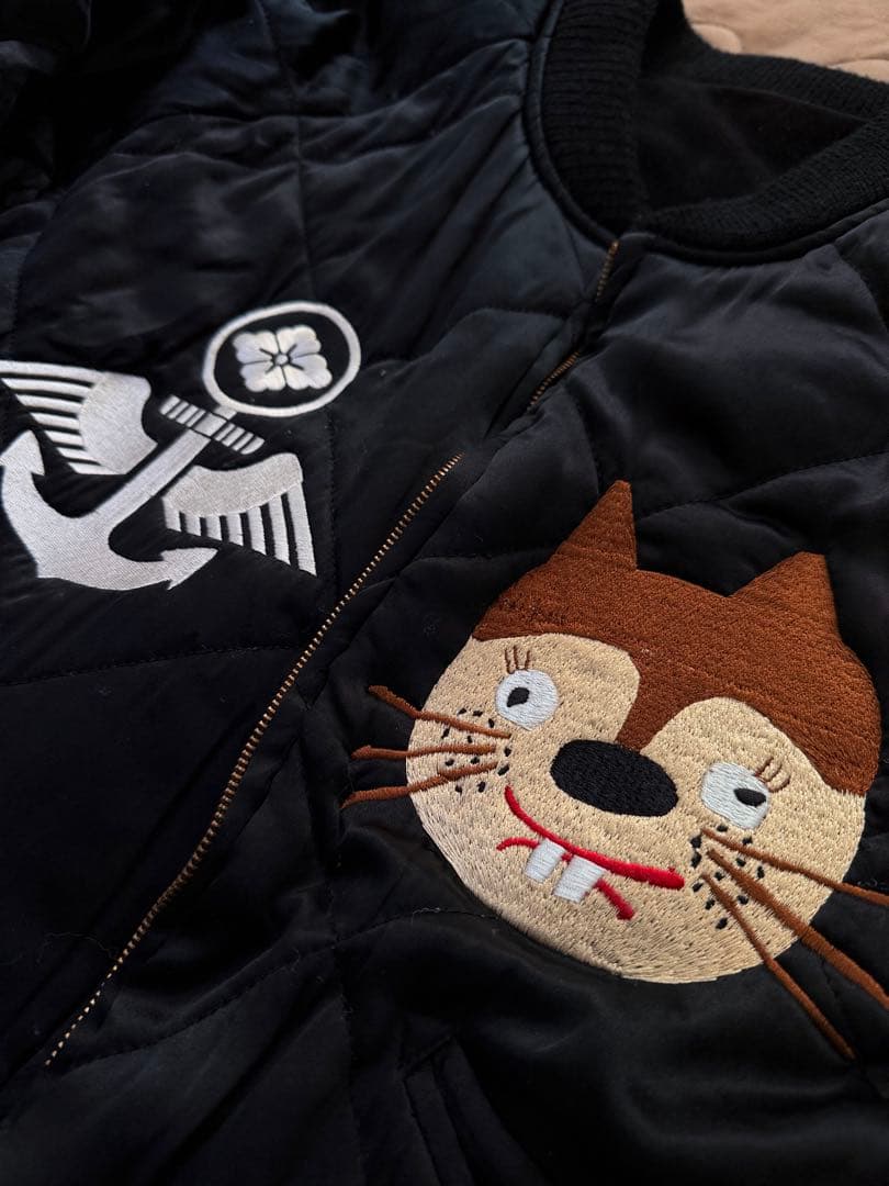 EVISU YAMANE 別珍 ２面用 地図 日本限定スカジャン vintage