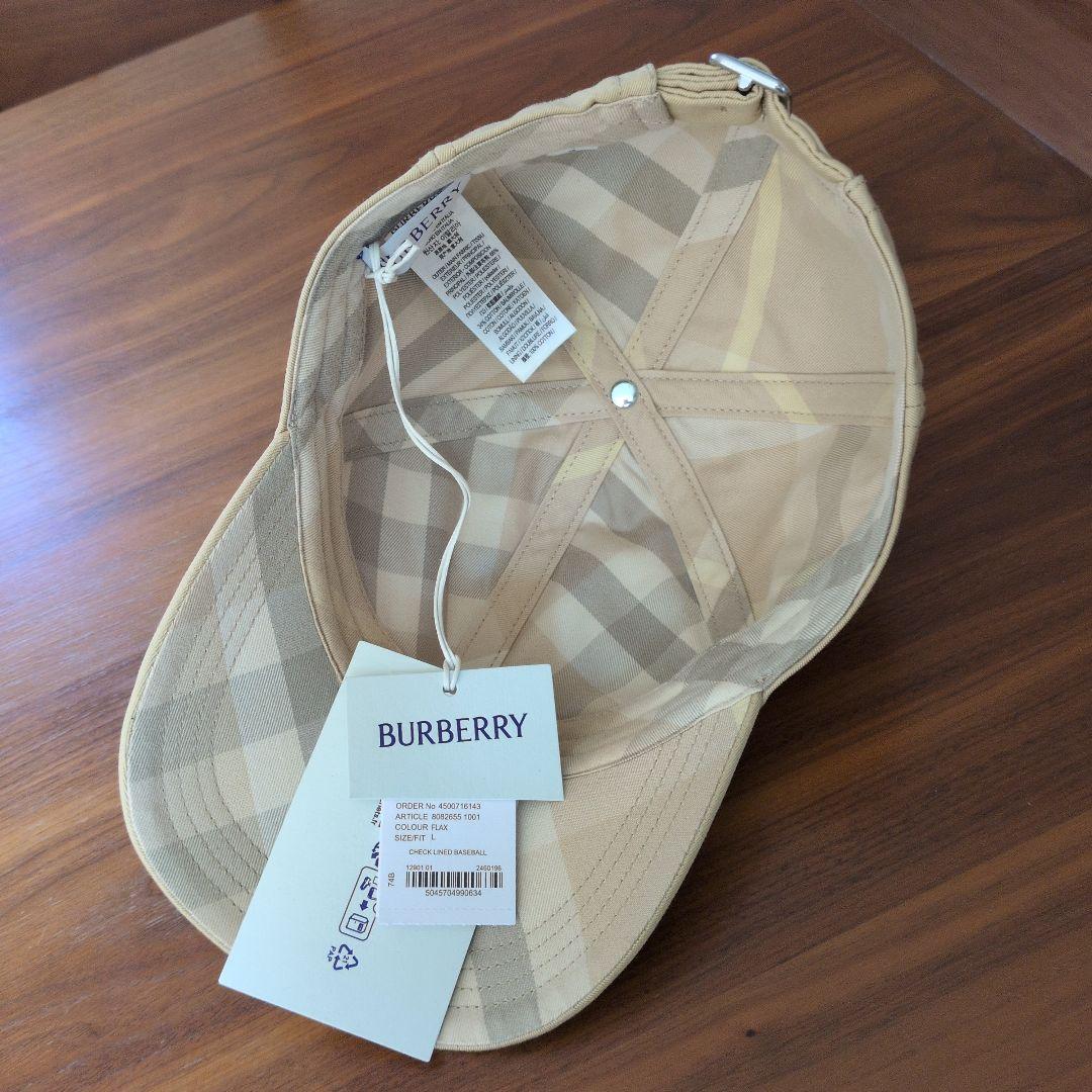 BURBERRY ベースボールキャップ ベージュ