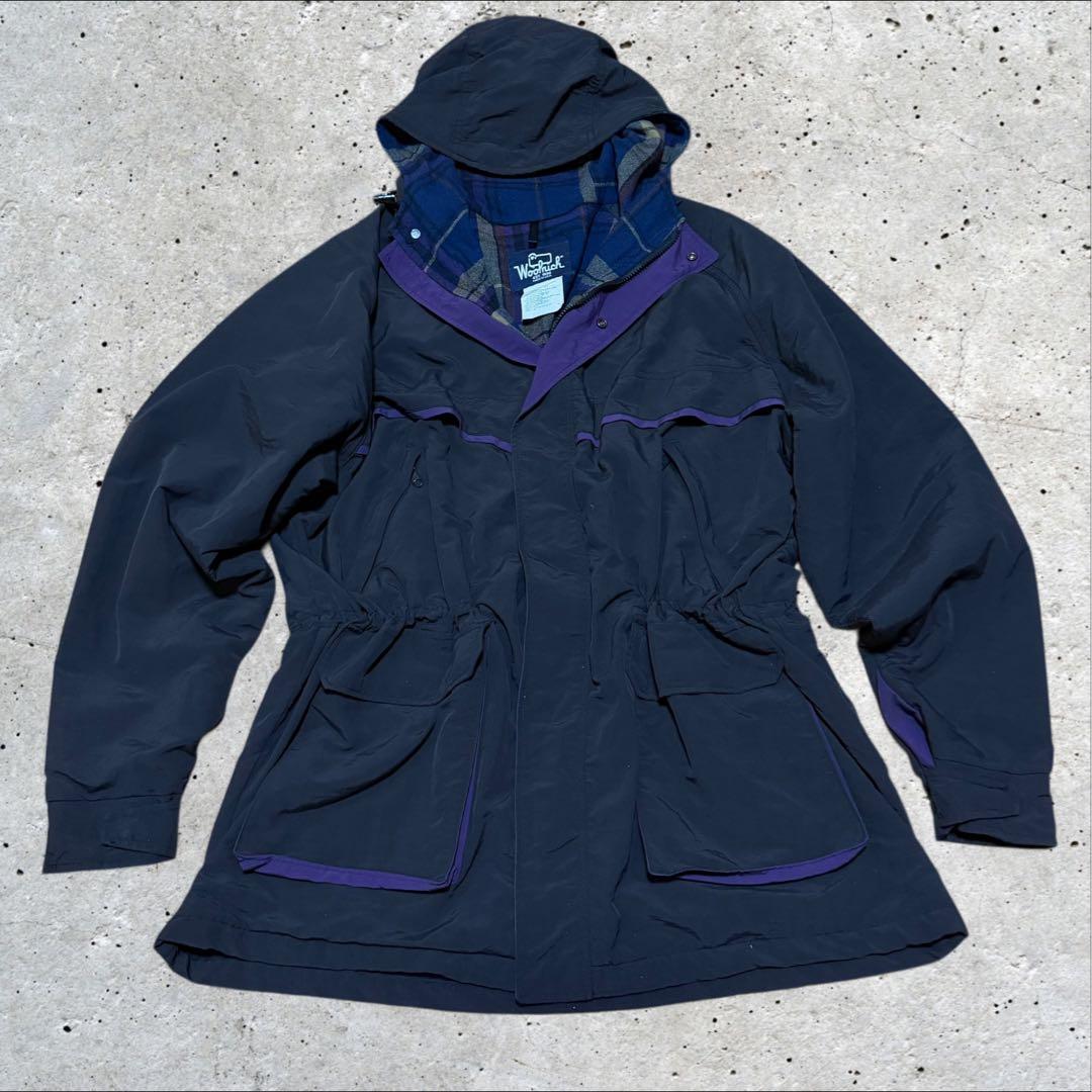 USA製 Woolrich ウールリッチ マウンテンパーカー チェック裏地XL